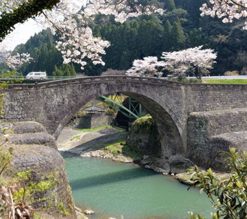 春には霊台橋そばの桜がきれいです