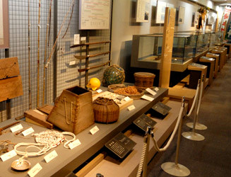 昔の漁具の展示