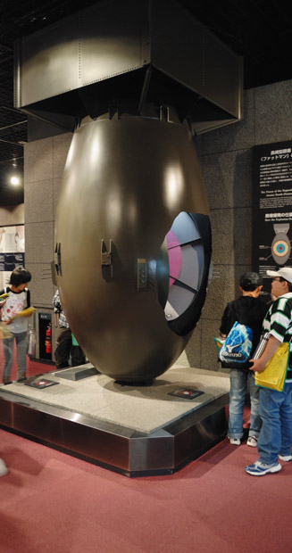 長崎型原爆ファットマンの模型