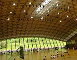 小国町にある小国ドームの内部