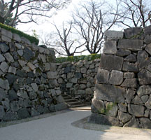 佐賀城天守閣跡の石垣