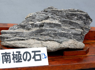 南極の石(少なくとも6億年以前の石で学術的に貴重)
