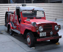 ＪＲの小倉工場で使われていた消防車