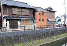 堀川運河傍にある煉瓦倉庫(近代化産業遺産)