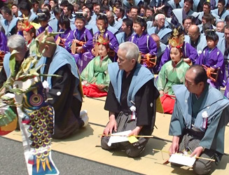 稚児行列(稚児舞)の儀式