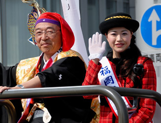 今年からミス福岡から親善大使という名前になった第40代福岡親善大使 永井小百合さん