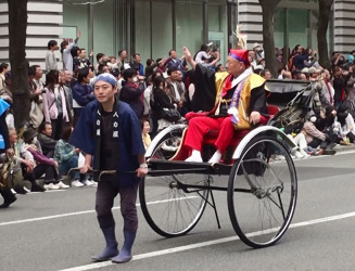 福岡市民の祭り振興会会長(河辺浩幸 氏)