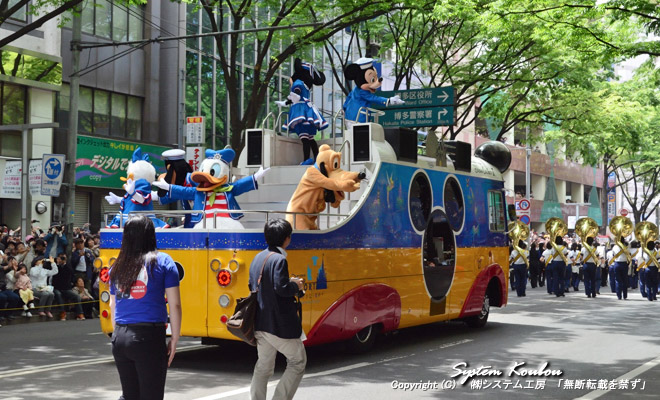 あっと言う間に通り過ぎてしまった東京ディズニーリゾートのパレード
