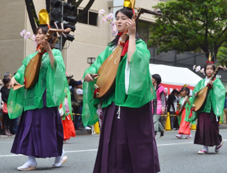 筑前琵琶保存会どんたく隊