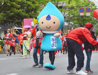 福岡市海浜公園のイメージキャラクター「海っぴ」