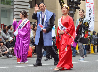 ミス大神社女・ミス卑弥呼と宇佐市長