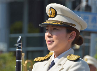 福岡市消防音楽隊員には女性も多い