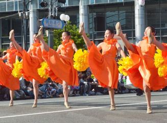 専修大学玉名高等学校吹奏楽部のラインダンス