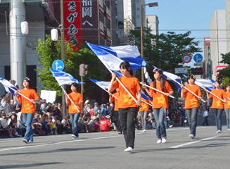 福岡市立福翔高等学校吹奏楽部のカラーガード