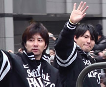 馬原投手(マーくん)、杉内投手(スギ)
