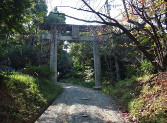 香椎宮の頓宮(とんぐう)入口の鳥居