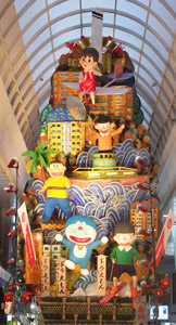 十七番山笠 川端中央街 見送り(ドラえもん)