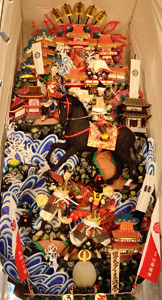 十一番山笠 天神一丁目 見送り(尊氏多々良浜誉:たかうじたたらはまのほまれ)人形師 白水英章