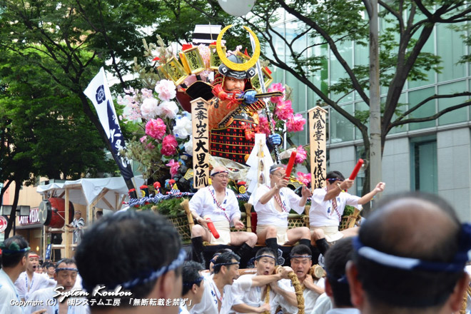 三番山笠 大黒流 舁山(かきやま) 【威風堂々忠義漢(いふうどうどうちゅうぎのかん)】人形師 宗田智幸