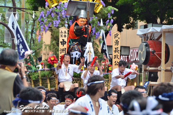 五番山笠 中洲流 舁山(かきやま) 【武勇長政公(ぶゆうながまさこう)】人形師 中村信喬