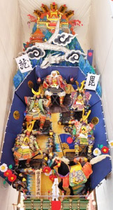 三番山笠 東流 表(風雲龍謙信決戦) 人形師 室井聖太郎