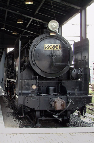 1922(大正11)年に川崎造船所で製造された59634号機(9600形蒸気機関車)
