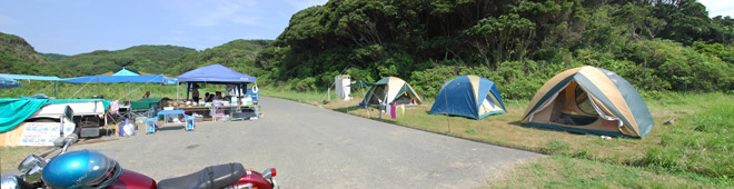 夏はキャンプができる加代(かしろ)海岸
