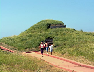太平洋戦争時代の日本軍の砲台跡