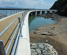 工事中の大島海洋体験施設