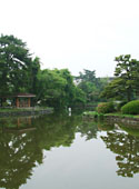 大川公園にて