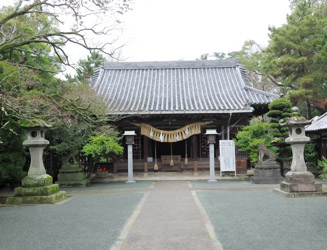 当地方最古の建物である日吉神社の社殿